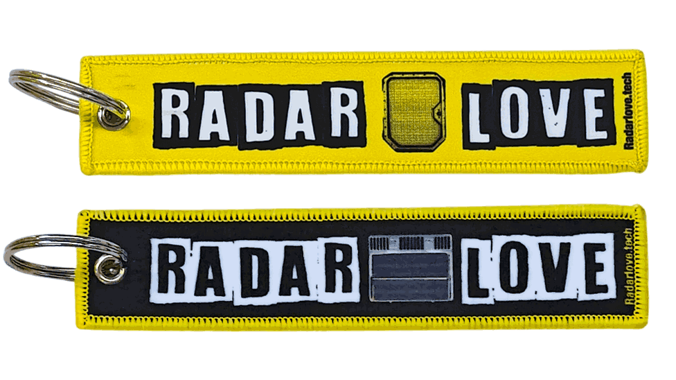RADAR LOVE flight tag keychains
